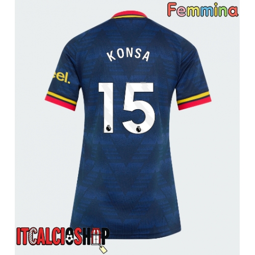 Arsenal Ezri Konsa #15 Seconda Maglia Femmina 2026-27 Manica Corta